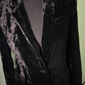Black velvet coat by Rag and Bone, size 0